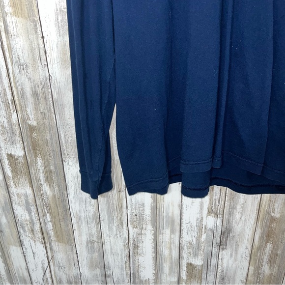 Adidas Cleveland Cavaliers Navy Blue Unisex Long Sleeve Tee - Picture 3 of 4